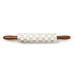 MacKenzie-Childs Sterling Check Rolling Pin in Gray/Yellow | 17.5 H x 2.5 W in | Wayfair 37394-540