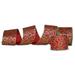 The Holiday Aisle® Ribbon Fabric in Red/Yellow | 5 H x 9 W x 4 D in | Wayfair 66C6BD1B16B641FC8F126B74E7FABF06