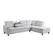 Gray Sectional - Winston Porter Horasan 2 - Piece Upholstered Sofa & Chaise Upholstery/Velvet | 32.5 H x 97.5 W x 30.5 D in | Wayfair