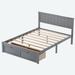 Winston Porter Huerfano Storage Bed Wood in Gray | 36.2 H x 52.8 W x 76 D in | Wayfair C2AC1629FF514D7EBB5931A05F14EEB7