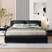 Ivy Bronx Kohrad Solid Wood Platform Bed Wood in Black | 29 H x 56 W x 86 D in | Wayfair 64815785767846049ABB393201401C69