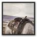 Union Rustic Horse & Saddle Framed On Canvas Print Canvas in Brown/Gray | 25.75 H x 25.75 W x 1.75 D in | Wayfair 7C620B614F04409DAFECF18EAE1FA8E6