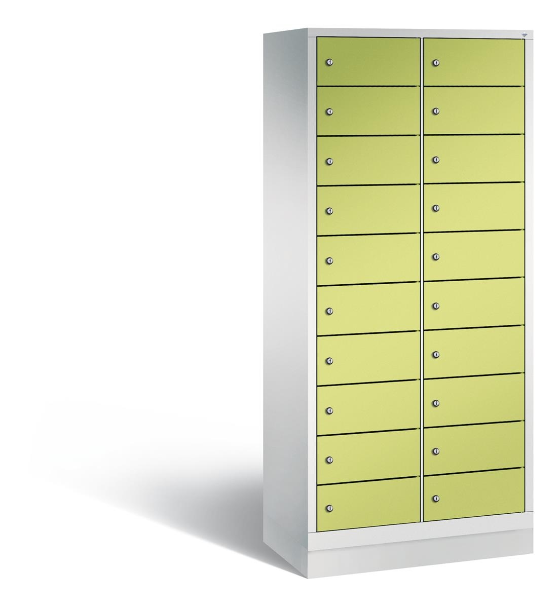 C+P Schließfachschrank Evolo, H1800xB810xT500mm, 7035/0024 Image