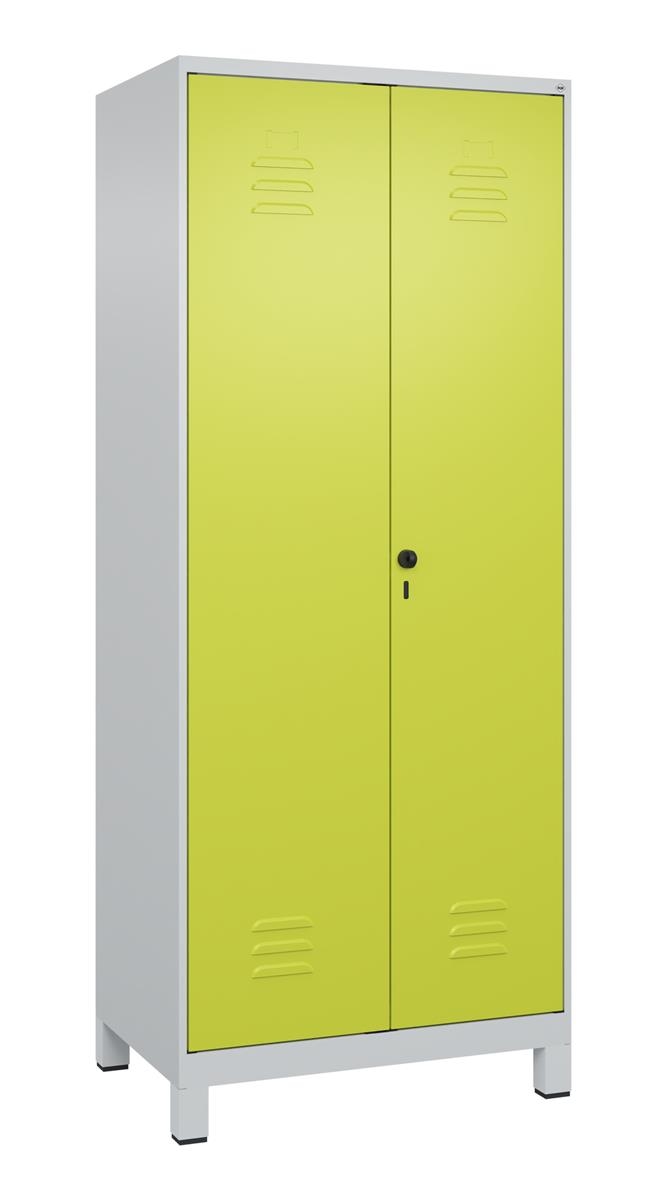 C+P Putzmittel-Spind Classic PLUS, Füße, 2 Abteile, 1950x800x500mm, 7035/0024 Image