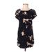 Forever 21 Casual Dress - Shift: Black Print Dresses - Women's Size Small