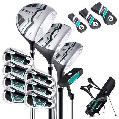 Costway 11 Pieces Complete Golf Club Package Set-Green