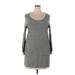 Gap Outlet Casual Dress - Mini Cold Shoulder 3/4 sleeves: Gray Marled Dresses - Women's Size 2X-Large