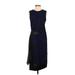 Reed Krakoff Cocktail Dress - Midi: Blue Polka Dots Dresses - Women's Size Large