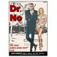 Dr No Film Poster, James Bond Poster Print, Home Decor, Wall Art, Unique Hand Drawn Artwork, James Bond Italian Poster
