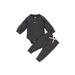 Spring hue 2Pcs Kids Toddler Baby Girls Boys Outfits Long Sleeve Romper Pants Autumn Clothes