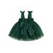 Baby Girl Christmas Slip Dress Elegant Bow Tulle Patchwork Slip Dress