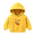 Elainilye Fashion Christmas Toddler Baby Boy s Girl s Hoodie Children s Casual Print Sweatshirt For The Baby Gift Yellow