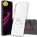 TalkingCase Slim Case for TCL REVVL V PLUS 5G T-Mobile REVVL V+ 5G Glass Screen Protector Incl Line Art Woman Print Light Weight Flexible Soft Anti-Scratch Printed in USA
