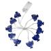 Zainafacai Candles 10 Led Chanukah Hanukkah String Party Light Decors Candlestick Battery Operated Led for Home Lamp Decorations Room Decor Blue