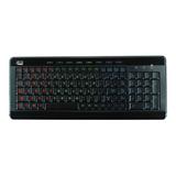 Adesso AKB-120EB - SlimTouch 120 3-Color Illuminated Compact Multimedia Keyboard