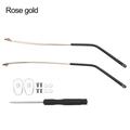 1 Pair Sunglasses Repair Tool Eyeglasses Anti-Slip Glasses Arm Replacement Leg Spectacle Frame Eyewear Accessories ROSE GOLD