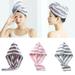 Limei Hair Towel Wrap for Women Ultra Soft Hair Drying Towels Anti-Frizz & Super Absorbent Hair Turban Suitable for Curly Long & Thick Hair