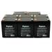 Raion Power 12V 5Ah Replacement UPS Backup Battery for APC SMART-UPS SUA3000R2X180 - 8 Pack