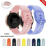 Yepband 20mm Quick Release Silicone Watch Band for Galaxy Watch 5 4 40mm/44mm Pro 45mm Solo Loop Strap Galaxy Watch 4 Classic 42mm/46mm Galaxy Watch Active 2/3 Galaxy Watch 3 45mm Watch 46mm