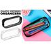 Fymlhomi Portable Clear Pouches Zippered - 2Pcs Cases Clear Plastic Zipper Pouch Small Travel Makeup Bag for Women - Toiletry Bag Clear Plastic Zippered Pouches Organizer