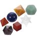 7 Chakra Throat Stone Ornament Home Decor Crystal Healing Platonic Solids Yoga Suit