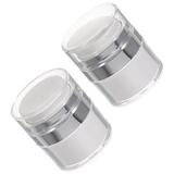 Travel Bottles Creami 2 Pcs Skinsceutical Flask Toiletry Containers Moisture Pump Dispenser Size White Acrylic