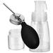 Powder Bottle Mist Spray for Hair Bottles Root Applicator Concealer Plastic Glass Travel 2 Pcs