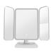 Mirrors Mirror for Bedroom Tabletop Vanity Makeup Mirror Practical Cosmetic Mirror Elegant Makeup Mirror Household Makeup Mirror Folding Vanity Mirror Simple Induction White Abs Girl