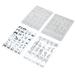 Manicure Supplies Tools Nail Art Design Stamping Plates Seal 2 Pcs Stamper Kit Template Stamps Stencils Steel