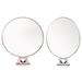 4 Pcs Handheld Mirrors Portable Cosmetic Makeup Lighted Vanity Folding Double Sided Aluminum Miss