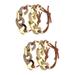 Chain Rope Gold Hair Accessories Ribbons for Women Miss Child 4 Pcs Elastic Cotton Alloy Bands Styling Tools Style