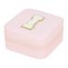 ZTTD Personalized Women s Jewelry Box Travel Jewelry Box English Alphabet Flower Jewelry Makeup Bag Gifts for Women Girls Pink