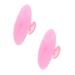 YOLAI 2Pcs Silicone Beauty Wash Pad Pore Cleansing Pad Acne Removal Facial Brush Face Exfoliating Blackhead Facial Cleansing Brush Tool Pink