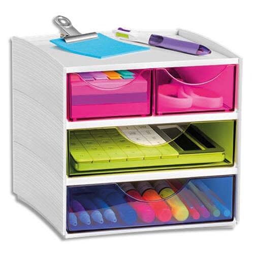 CEP Aufbewahrungsbox Mycube 2 kleine + 2 große Schubfächer mehrfarbig Image