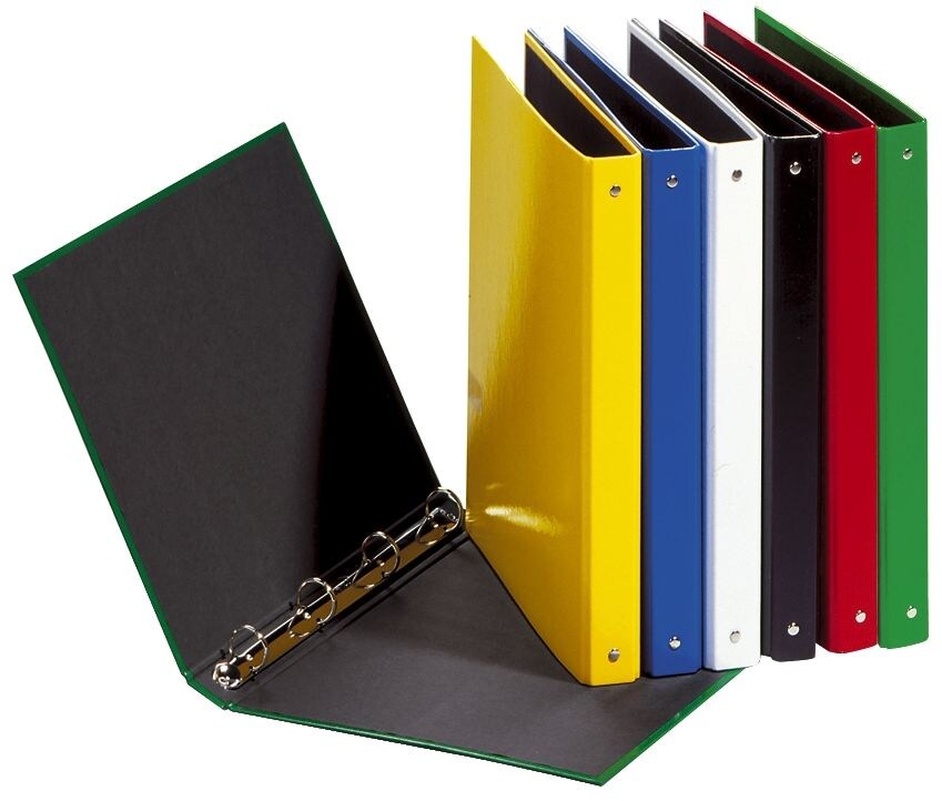 Pagna® 20405-06 Ringbuch Basic Colours - A5, 4-Ring, Ring-Ø 25mm, blau Image