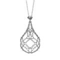 Stainless Steel Crystal Holder Cage Necklace Stone Holder Necklace Party U2R3