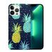 COMIO Compatible with iPhone 15 Case Clear Colorful Pineapple iPhone 15 Cases Pattern Design Plastic Shockproof Protective Case