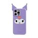 Kawaii Sanrio Genuine Kuromi My Melody Cinnamoroll Hangyodon IPhone Silicone Phone Case for IPhone 14 13 Pro Max Cartoon Cute