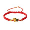 2024 Year Of The Dragon Red String Bracelet New Year Dragon Braided Bracelet Chinese Animal Good Luck Bracelet Adjustable Dragon Charm Bracelet for Women Men F3R1