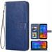 Mobile Phone Cover for Lg K4 2017 Cover Premium Pu Leather Tpu Flip Case Magnetic Closure Card Compartment Stand Function Wallet with Lanyard Protective Cover