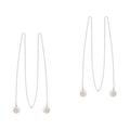 2 pcs Anti Lost Earring Strap Fashion Necklace Metal Chain for Wireless Earphone