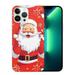 COMIO for iPhone 15 Christmas Case Santa Claus Xmas Design Soft Cute Red Pretty Cute Flexible Protective Phone Case Cover for iPhone 15