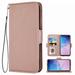 Samsung Galaxy S10 + Case Mobile Phone Leather Case PU Leather Case Wallet Cell Phone Case Cover Compatible for Samsung Galaxy S10 + Leather Case Pink