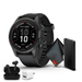 Garmin Fenix 7S Pro Sapphire Solar Edition 42 MM GPS Smartwatch Built-in Flashlight And Power Sapphire Solar Charging Lens And Advanced Training Features With Carbon Gray DLC Titanium Black Band