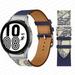 YuiYuKa No Gaps Leather Band For Samsung Galaxy Watch 4 Classic 46mm 42mm Smartwatch Belt Women Men StrapBracelet Correa Galaxy Watch 5/5 Pro Galaxy Watch 4 40mm 44mm Bands - encre-beton-silver