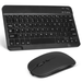 Rechargeable Bluetooth Keyboard and Mouse Combo Ultra Slim Full-Size Keyboard and Ergonomic Mouse for Microsoft Surface Duo 2 and All Bluetooth Enabled Mac/Tablet/iPad/PC/Laptop - Onyx Black