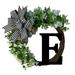 Prolriy Decorative Plaque Clearance Unique Last Name Year Round Front Door Wreath with Bow Welcome Sign Garland Creative 26 Letter Farmhouse for Front Door All Seasons Outside Hanger Decor Gift