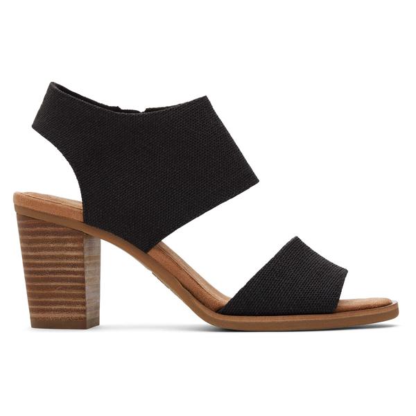 toms-womens-black-majorca-cutout-heeled-sandals,-size-11/