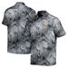Men's Tommy Bahama Black Miami Hurricanes Coast Luminescent Fronds IslandZone Button-Up Camp Shirt