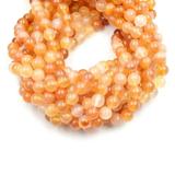 Carnelian Beads | Smooth Mixed Carnelian Round Beads | 6mm 8mm 10mm